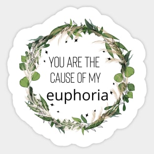 euphoria textured boho style Sticker